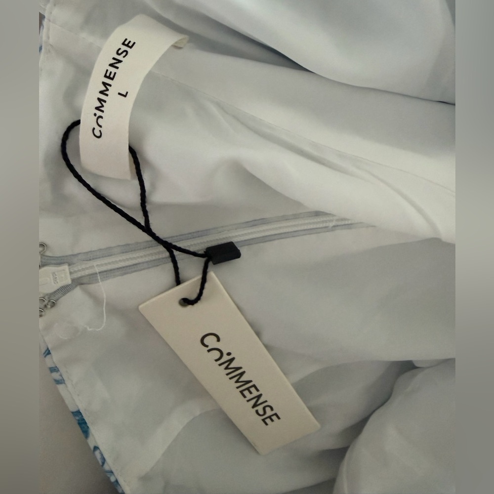 Commense Blue and White Floral Midi Dress - Picture 10 of 10